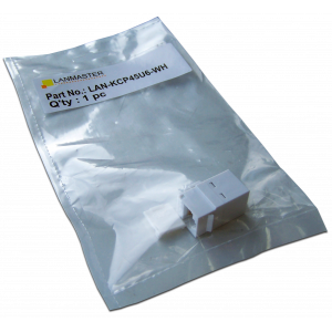 Повторитель портов RJ-45, неэкранированный, кат.6, формата Keystone, белый